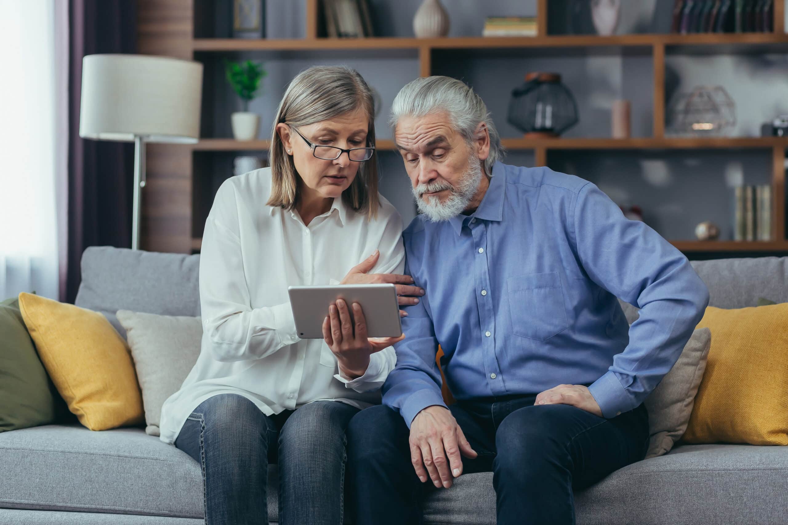 Patient at home wearing a Corsano monitoring bracelet during remote follow-up